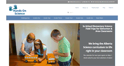 Desktop Screenshot of handsonscience.ca